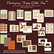 Gobble Gobble Day Thanksgiving Printable Holiday Collection - Instant Download